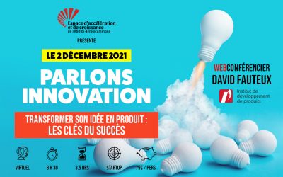 Parlons innovation 2 décembre 2021